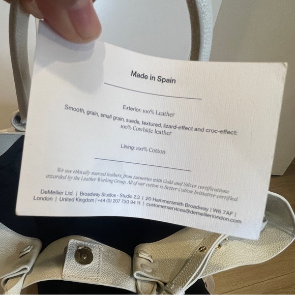 DEMELLIER MIDI NEW YORK OFF WHITE SMALL GRAIN - Picture 6 of 16